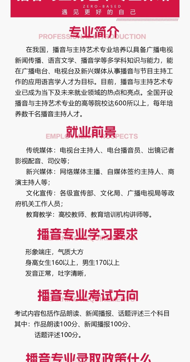 播音主持的专业有哪些_播音主持有哪些专业方向-第2张图片-职教招生网