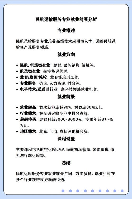 民航运输服务专业要求有哪些_民航运输服务专业要求有哪些内容-第3张图片-职教招生网